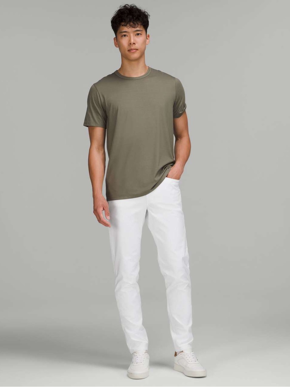 lululemon athletica Men's White Chinos - Clean Straight Fit